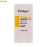 کرم ضد آفتاب بی‌رنگ صورت و بدن ویتالیر SPF 50 مدل Vitamin C ‌محافظ در برابر UVA و UVB مناسب برای انواع پوست حجم 20 میلی‌ لیتر