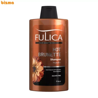 شامپو تثبیت کننده رنگ مو فولیکا مدل HOT BRUNETTE حجم 400 میلی لیتر