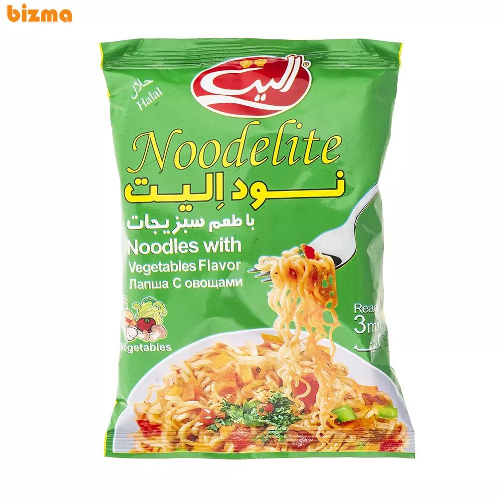 نودل با طعم سبزیجات الیت - 75 گرم 1 نودل با طعم سبزیجات الیت - 75 گرم