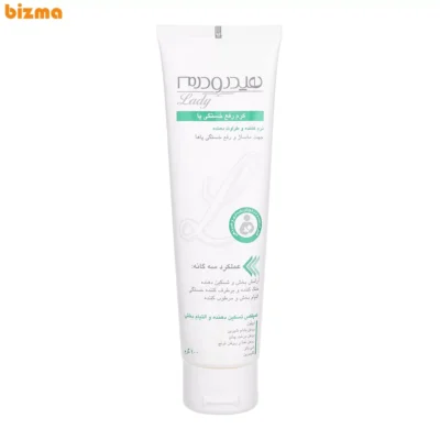 کرم رفع خستگی پا هیدرودرم لیدی مدل التیام بخش و ترمیم کننده حجم 100 میلی لیتر