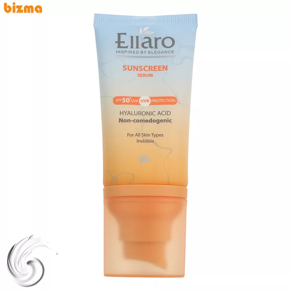 سرم ضد آفتاب بی‌رنگ الارو SP50 مدل Hyaluronic acid حجم 40 میلی‌لیتر