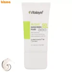 فلوئید ضدآفتاب بی‌رنگ ویتالیر SPF50 مدل Activit، مناسب پوست‌های مختلط و چرب، حجم 50 میلی‌لیتر