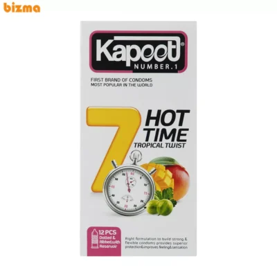 کاندوم کاپوت مدل 7Hot Time بسته 12 عددی