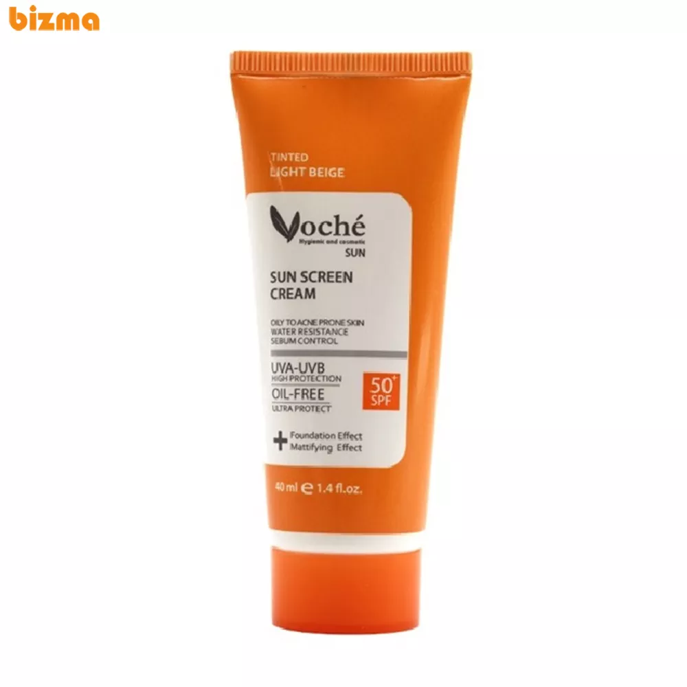 کرم ضد آفتاب رنگی وچه SPF50 مناسب پوست چرب حجم 40 میلی لیتر 1 کرم ضد آفتاب رنگی وچه SPF50 مناسب پوست چرب حجم 40 میلی لیتر