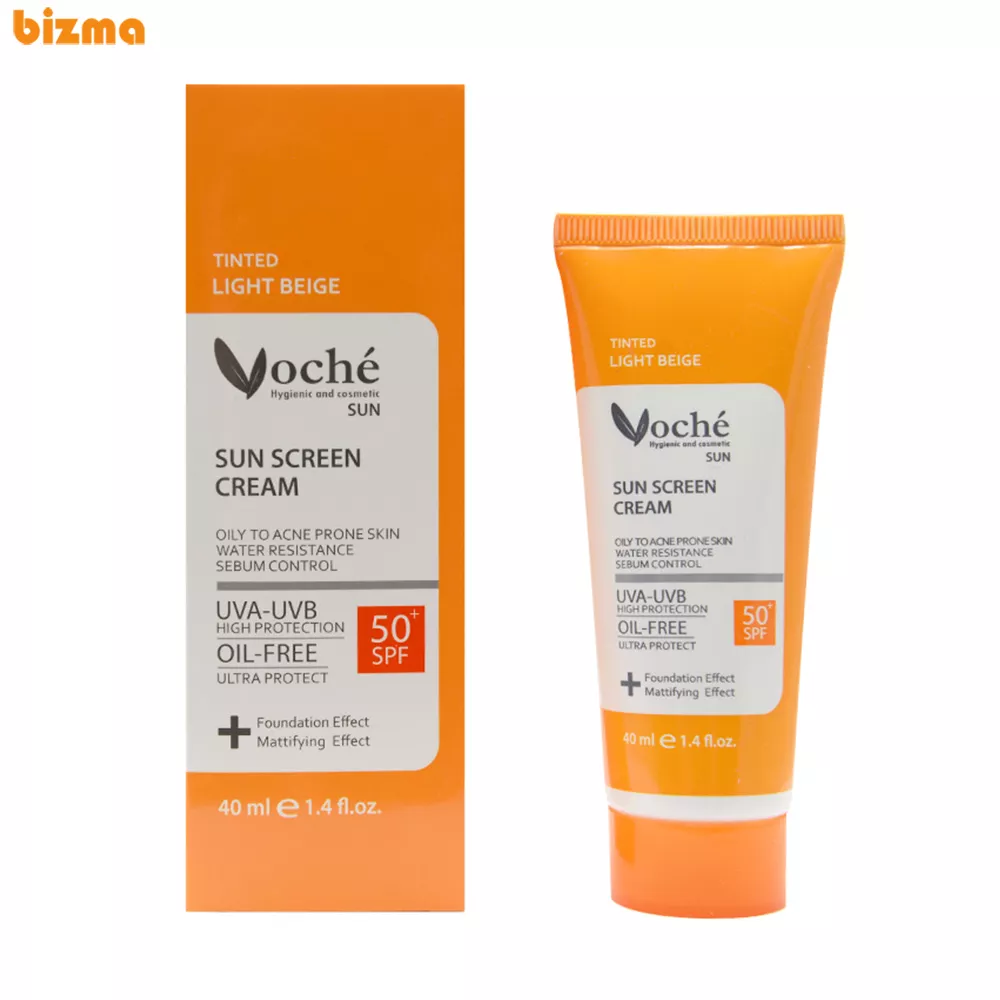 کرم ضد آفتاب رنگی وچه SPF50 مناسب پوست چرب حجم 40 میلی لیتر 2 کرم ضد آفتاب رنگی وچه SPF50 مناسب پوست چرب حجم 40 میلی لیتر