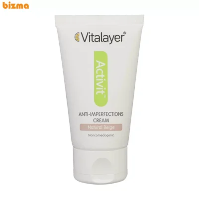 کرم ضد جوش رنگی ویتالیر سری Activit مدل Natural Tinted حجم 40 میلی لیتر