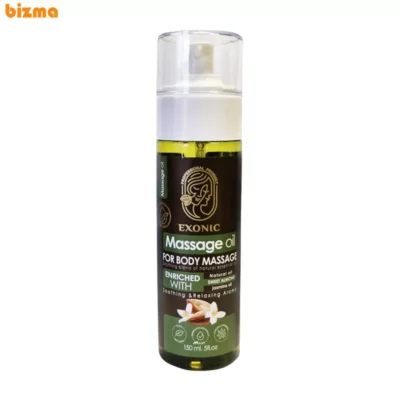 روغن ماساژ بدن اکسونیک حاوی روغن بادام شیرین و روغن یاس حجم 150 میلی‌لیتر