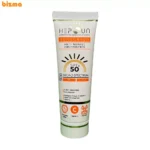 کرم ضد آفتاب بی‌رنگ هپسان SPF50 مدل فیوژن مناسب پوست چرب حجم 50 میلی لیتر