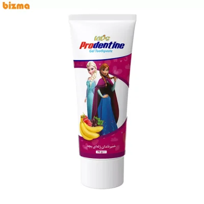 خمیر دندان ژله‌ای کودک پرودنتین طعم موز طرح Frozen وزن 70 گرم