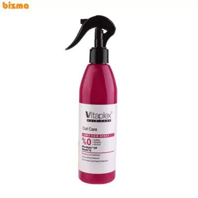 اسپری آبرسان ویتاپلکس مدل CURL CARE مناسب برای موهای فر حجم 300 میلی‌لیتر