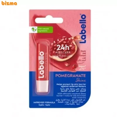 بالم لب ماتیکی لابلو مدل Pomegranate Shine با عصاره انار، مرطوب‌کننده و نرم‌کننده لب، فاقد الکل، مناسب پوست خشک و معمولی، ایجاد درخشندگی طبیعی