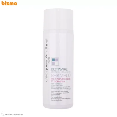 شامپو تقویت‌کننده مو ژاک آندرل پاریس مدل biotinaire حجم 200 میلی‌لیتر