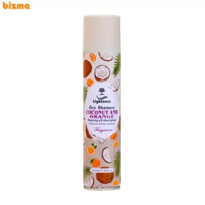 شامپو خشک لایتنس مدل Coconut and Orange مناسب برای موهای چرب حجم 200 میلی لیتر