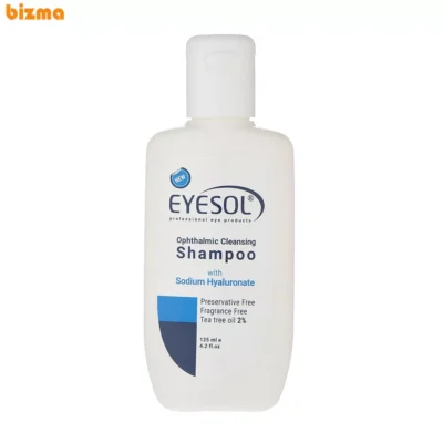 شامپو شست‌وشوی پلک و مژه آیسول مدل Ophthalmic حجم 125 میلی‌لیتر