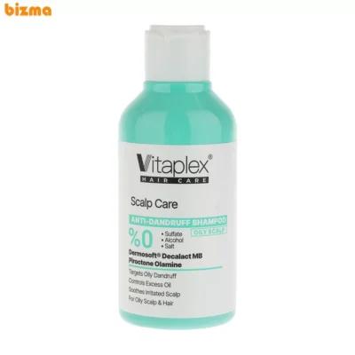 شامپو مو ویتاپلکس مدل Scalp Care ضد شوره، کنترل چربی و ضد خارش مناسب موهای چرب حجم 250 میلی‌لیتر