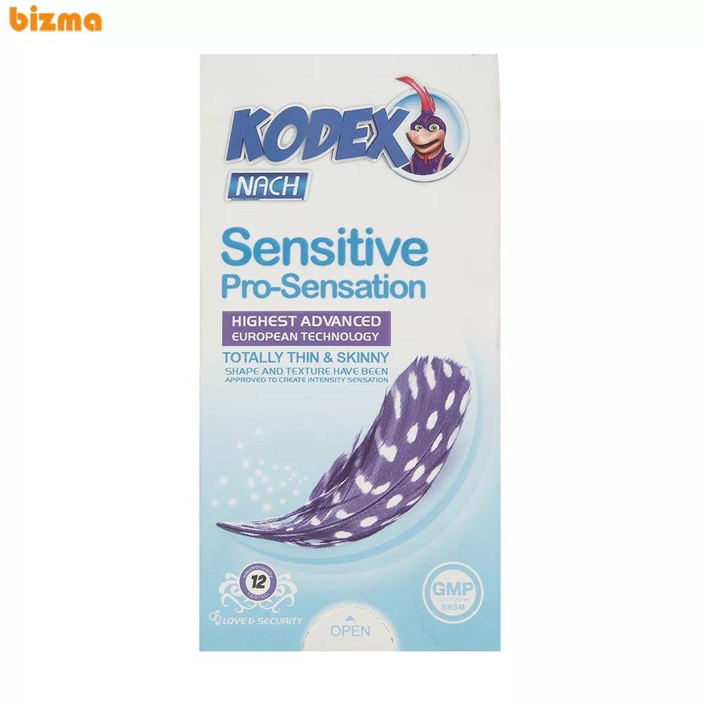 کاندوم کدکس مدل Sensitive Pro-Sensation بسته 12 عددی 1 کاندوم کدکس مدل Sensitive Pro-Sensation بسته 12 عددی