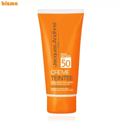 کرم ضد آفتاب رنگی ژاک آندرل پاریس SPF50 مدل TINTED مناسب پوست های چرب حجم 50 میلی لیتر