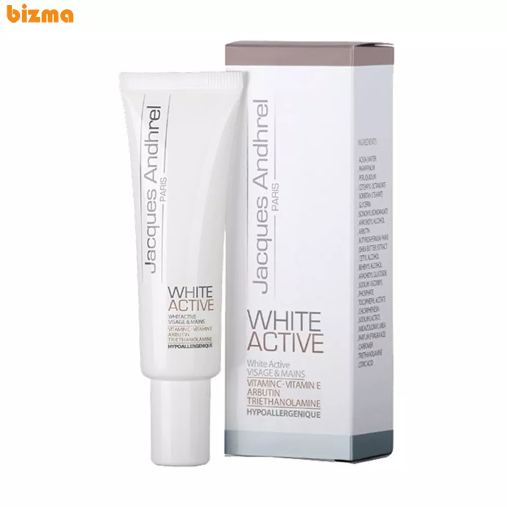 کرم ضد لک و روشن کننده ژاک آندرل پاریس مدل White Active حجم 30 میلی لیتر 2 کرم ضد لک و روشن کننده ژاک آندرل پاریس مدل WHITE ACTIVE حجم 30 میلی لیتر