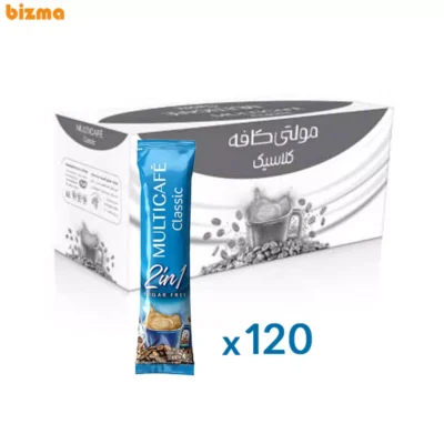 کافی میکس بدون شکر 2در1 مولتی کافه - کارتن 120 عددی